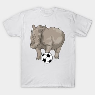 Rhino Soccer player Soccer T-Shirt